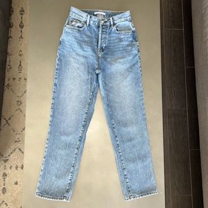 Pacsun 25 High Rise Straight Cropped Jeans Light Wash